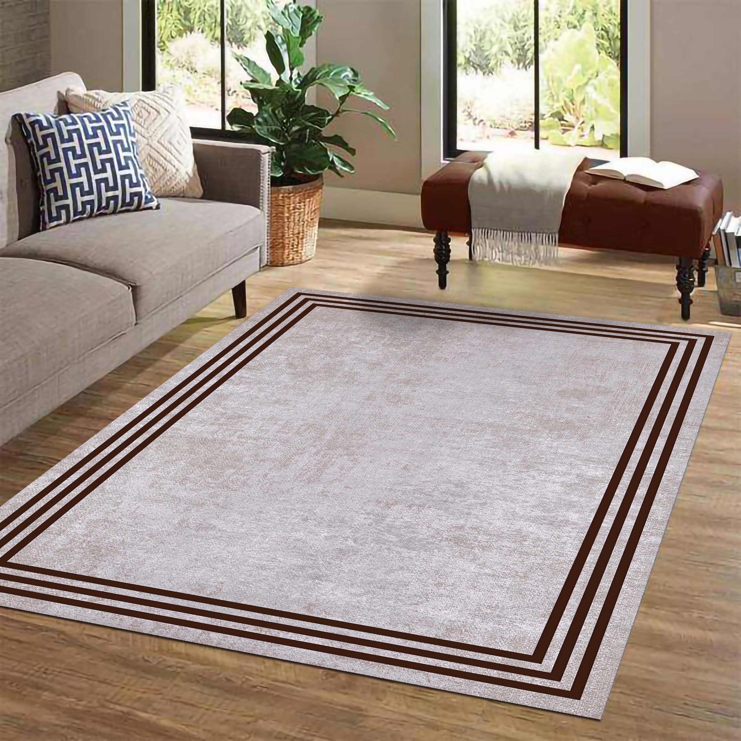 BZN - 2612-002 Bazzano Home Yıkanabilir, Dijital Baskı Halı – BZN - 2612 OK - Görsel 1