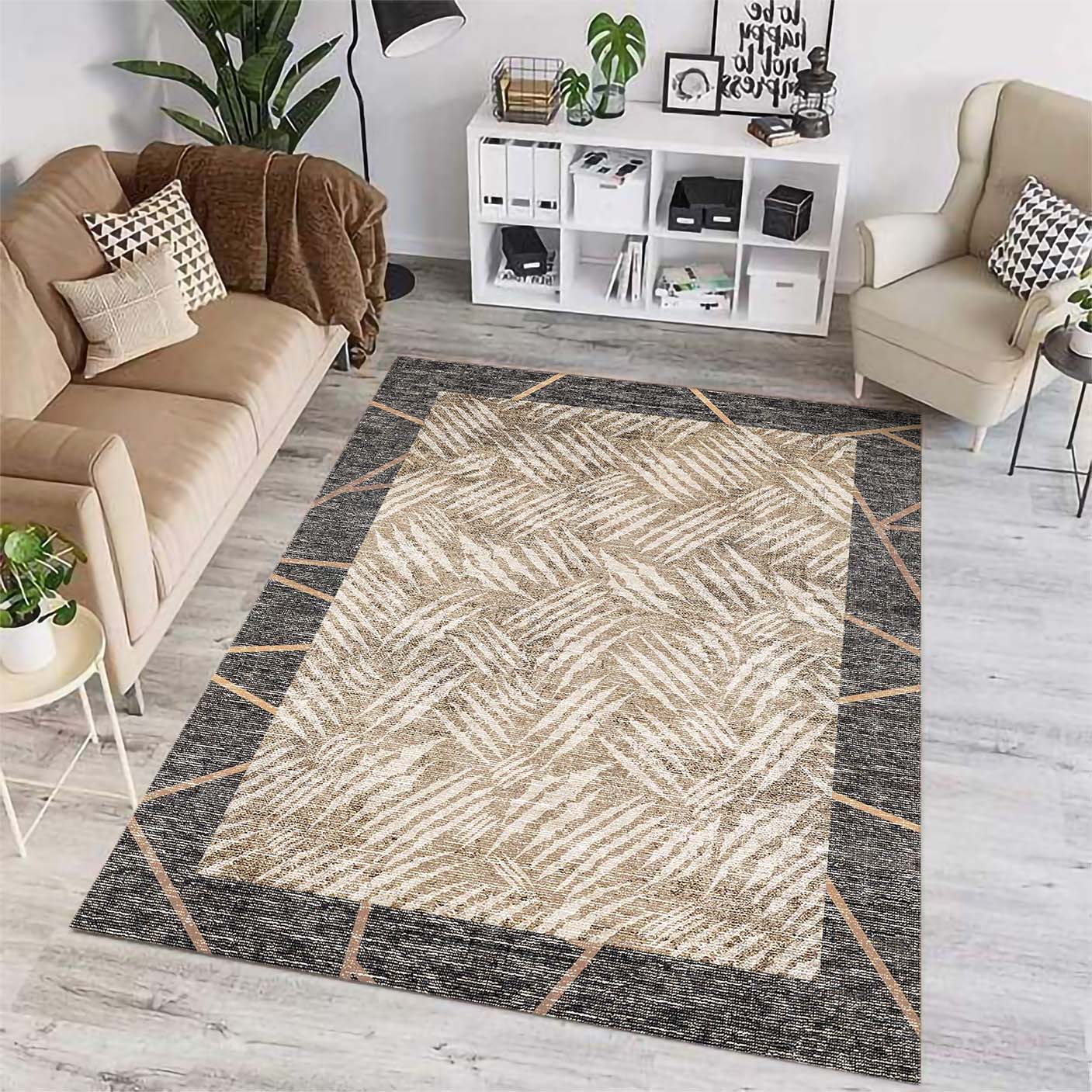 BZN - 7001-002 Bazzano Home Yıkanabilir, Dijital Baskı Halı – BZN - 7001 OK - Görsel 1