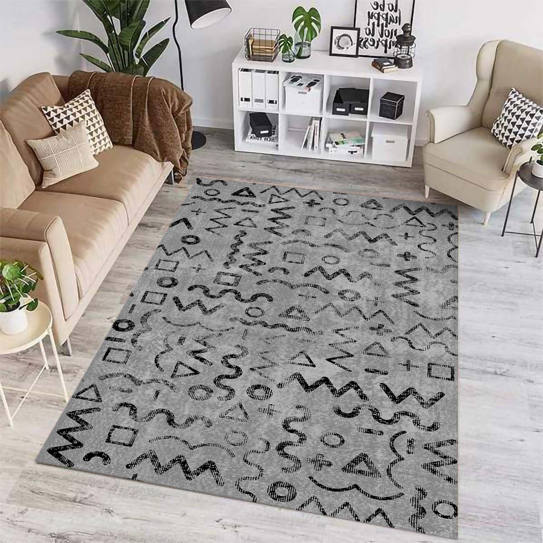 BZN - PIX-3201-001 Bazzano Home Yıkanabilir, Dijital Baskı Halı – BZN - 3201 - Görsel 1