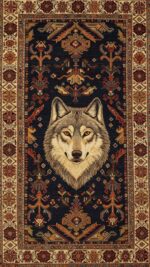 Bazzano Home Yıkanabilir, Dijital Baskı Halı – BZN - Wolf