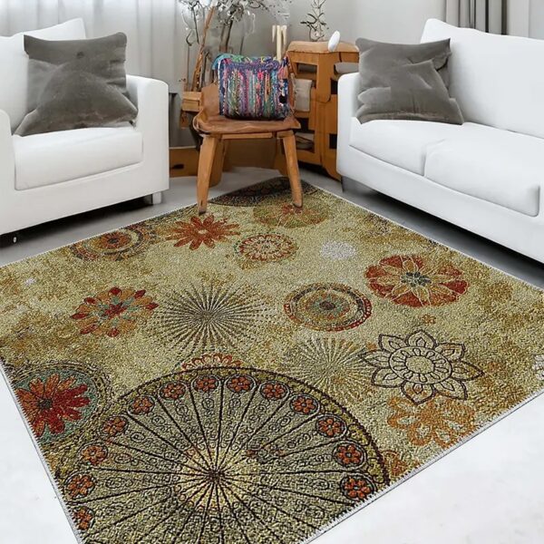 Bazzano Home Yıkanabilir, Dijital Baskı Halı – BZN - RZ 0028