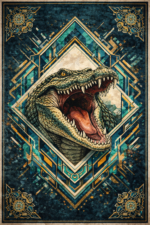 Bazzano Home Yıkanabilir, Dijital Baskı Halı – BZN - Crocodile