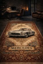 Bazzano Home Yıkanabilir, Dijital Baskı Halı – BZN - Mercedes - Görsel 2