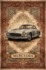 Bazzano Home Yıkanabilir, Dijital Baskı Halı – BZN - Mercedes